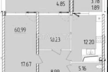 2-кімнатна квартира за адресою вул. Краснова (площа 61,2 м²) - Atlanta.ua - фото 8