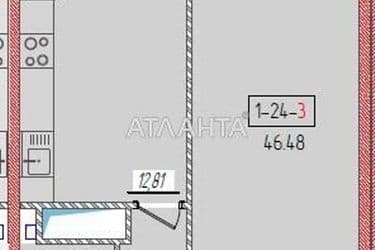 1-комнатная квартира по адресу ул. Краснова (площадь 46,5 м²) - Atlanta.ua - фото 8