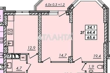 2-кімнатна квартира за адресою Овідіопольська дор. (площа 65 м²) - Atlanta.ua - фото 7