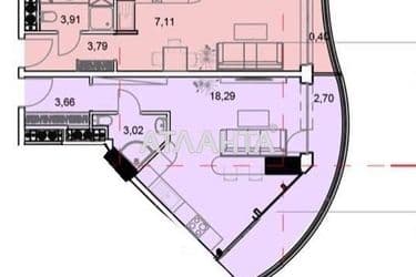 1-room apartment apartment by the address st. Gagarinskoe plato (area 35 m²) - Atlanta.ua - photo 9