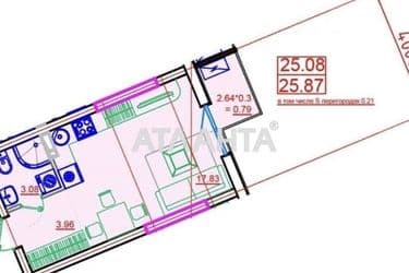 1-room apartment apartment by the address st. Primorskaya Suvorova (area 26 m²) - Atlanta.ua - photo 7