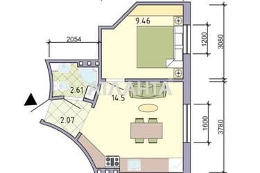 1-комнатная квартира по адресу ул. Побратимов (площадь 29 м²) - Atlanta.ua - фото 5