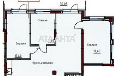 3-кімнатна квартира за адресою вул. Дачна (площа 103 м²) - Atlanta.ua - фото 13