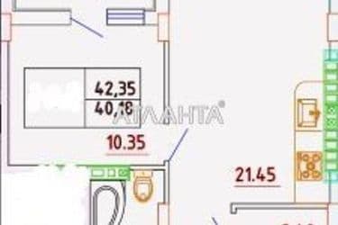 1-кімнатна квартира за адресою вул. Бочарова ген. (площа 40 м²) - Atlanta.ua - фото 26