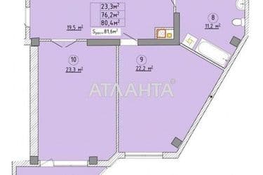 1-кімнатна квартира за адресою Фонтанська дор. (площа 85,3 м²) - Atlanta.ua - фото 13
