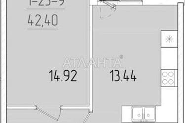 1-кімнатна квартира за адресою вул. Краснова (площа 42,4 м²) - Atlanta.ua - фото 10