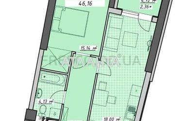 1-room apartment apartment by the address st. Kurortnyy per (area 46 m²) - Atlanta.ua - photo 5