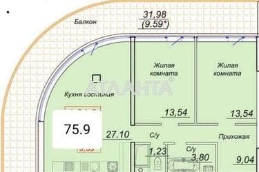 2-кімнатна квартира за адресою вул. Каманіна (площа 76 м²) - Atlanta.ua - фото 23