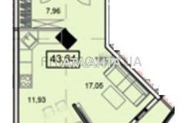 1-кімнатна квартира за адресою вул. Гагарінське плато (площа 46 м²) - Atlanta.ua - фото 9