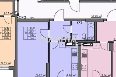 1-комнатная квартира по адресу ул. Воробьева ак. (площадь 34,5 м²) - Atlanta.ua - фото 4