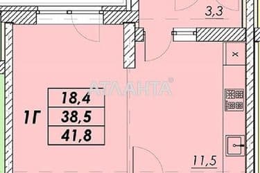 1-room apartment apartment by the address st. Prokhorovskaya Khvorostina (area 41,8 m²) - Atlanta.ua - photo 10
