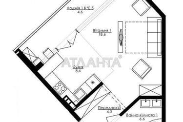 1-комнатная квартира по адресу Французский бул. (площадь 42,2 м²) - Atlanta.ua - фото 8