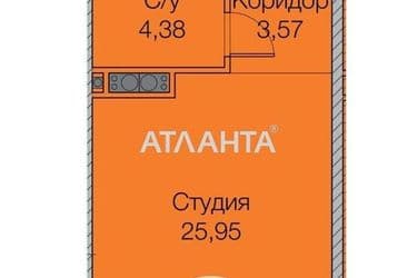 1-кімнатна квартира за адресою вул. Паустовського (площа 34,4 м²) - Atlanta.ua - фото 10
