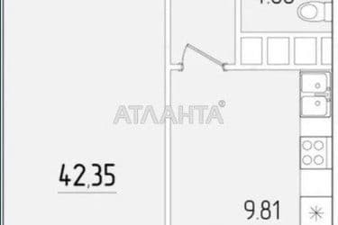 1-room apartment apartment by the address st. Krasnova (area 42,4 m²) - Atlanta.ua - photo 12
