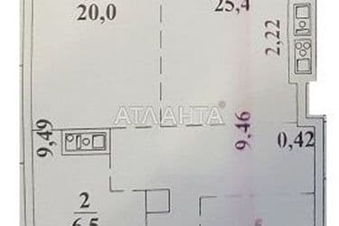 1-комнатная квартира по адресу Фонтанская дор. (площадь 73 м²) - Atlanta.ua - фото 13