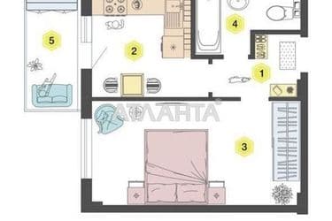 1-room apartment apartment by the address st. Vokzalnyy per (area 34,2 m²) - Atlanta.ua - photo 11