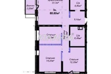 3-кімнатна квартира за адресою вул. Варненська (площа 80 м²) - Atlanta.ua - фото 7