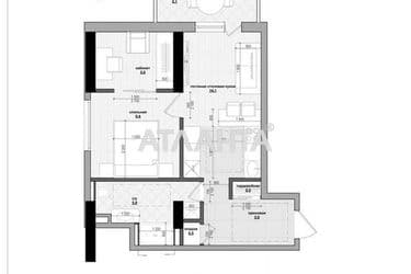 2-rooms apartment apartment by the address st. Kordonnyy per (area 51 m²) - Atlanta.ua - photo 24