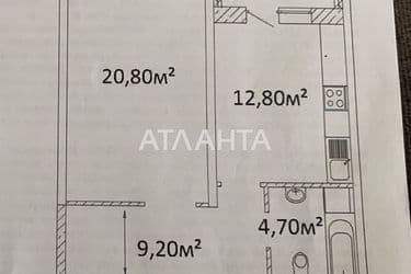 1-room apartment apartment by the address st. Gagarina pr (area 49,2 m²) - Atlanta.ua - photo 9