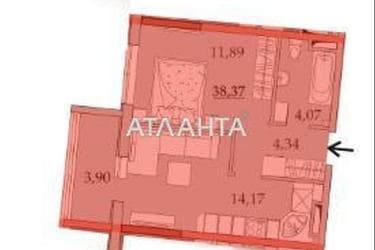 1-room apartment apartment by the address st. Sportivnaya (area 38,3 m²) - Atlanta.ua - photo 36