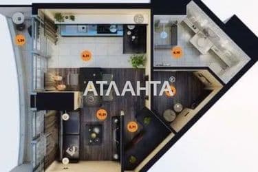 1-room apartment apartment by the address st. Gagarinskoe plato (area 31,4 m²) - Atlanta.ua - photo 21