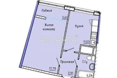 1-комнатная квартира по адресу ул. Каманина (площадь 41 м²) - Atlanta.ua - фото 14