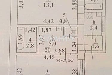 2-кімнатна квартира за адресою Нечипуренка пров. (площа 50 м²) - Atlanta.ua - фото 21