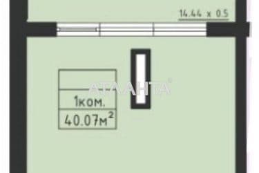 1-кімнатна квартира за адресою вул. Дача Ковалевського (площа 43,9 м²) - Atlanta.ua - фото 13