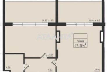 2-комнатная квартира по адресу ул. Дача Ковалевского (площадь 74,5 м²) - Atlanta.ua - фото 13