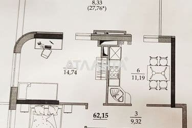 2-кімнатна квартира за адресою вул. Спортивна (площа 65 м²) - Atlanta.ua - фото 15