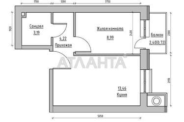 1-комнатная квартира по адресу ул. Спрейса (площадь 31 м²) - Atlanta.ua - фото 8