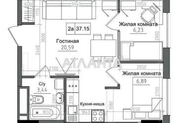2-комнатная квартира по адресу 7 км овидиопольской дор. (площадь 38 м²) - Atlanta.ua - фото 7