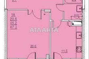 1-кімнатна квартира за адресою вул. Середня (площа 47 м²) - Atlanta.ua - фото 34