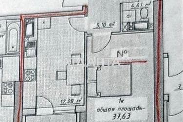 1-room apartment apartment by the address st. Kurortnyy per (area 37,6 m²) - Atlanta.ua - photo 7