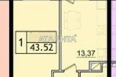 1-кімнатна квартира за адресою вул. Сахарова (площа 43,5 м²) - Atlanta.ua - фото 23
