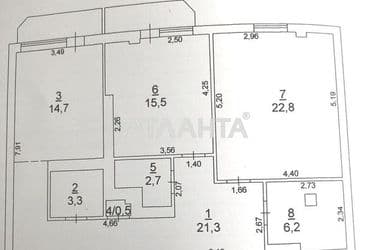 2-rooms apartment apartment by the address st. Solnechnaya (area 90 m²) - Atlanta.ua - photo 17