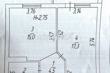 1-кімнатна квартира за адресою вул. Профспілкова (площа 45 м²) - Atlanta.ua - фото 25