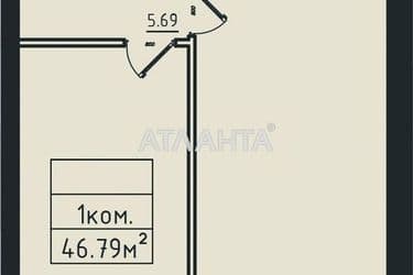 1-кімнатна квартира за адресою вул. Дача Ковалевського (площа 46,8 м²) - Atlanta.ua - фото 4