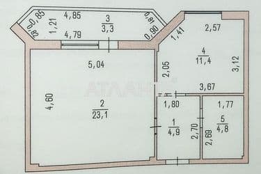 3-комнатная квартира по адресу ул. Мариинская (площадь 103 м²) - Atlanta.ua - фото 14