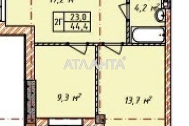 2-rooms apartment apartment by the address st. Lyustdorfskaya dor Chernomorskaya dor (area 44,4 m²) - Atlanta.ua - photo 10