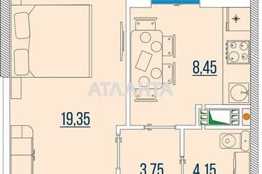 2-комнатная квартира по адресу ул. Бугаевская (площадь 58,4 м²) - Atlanta.ua - фото 6