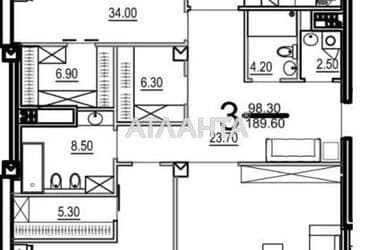 3-кімнатна квартира за адресою вул. Французький бульв. (площа 189,8 м²) - Atlanta.ua - фото 13