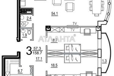 3-комнатная квартира по адресу Французский бул. (площадь 156,4 м²) - Atlanta.ua - фото 16