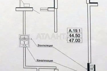 1-комнатная квартира по адресу Тополинный пер. (площадь 47 м²) - Atlanta.ua - фото 18