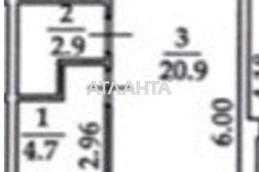 1-комнатная квартира по адресу ул. Глинки (площадь 28,5 м²) - Atlanta.ua - фото 7