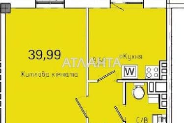 1-кімнатна квартира за адресою вул. Космонавтів (площа 39,9 м²) - Atlanta.ua - фото 18