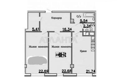 2-rooms apartment apartment by the address st. Bolshaya arnautskaya Chkalova (area 98 m²) - Atlanta.ua - photo 7