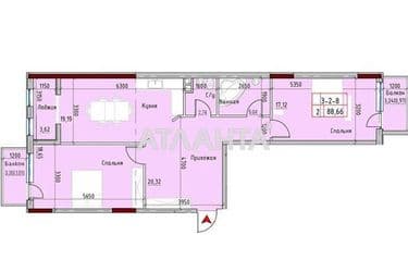 2-rooms apartment apartment by the address st. Mayachnyy per (area 91,5 m²) - Atlanta.ua - photo 8