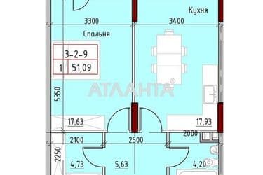 1-room apartment apartment by the address st. Mayachnyy per (area 52,8 m²) - Atlanta.ua - photo 8