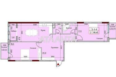 2-rooms apartment apartment by the address st. Mayachnyy per (area 91,5 m²) - Atlanta.ua - photo 19